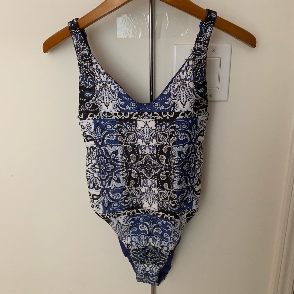 Becca Reversible one piece bathing suit